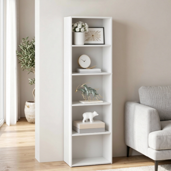 Five-Tier Open Bookshelf for Home Storage