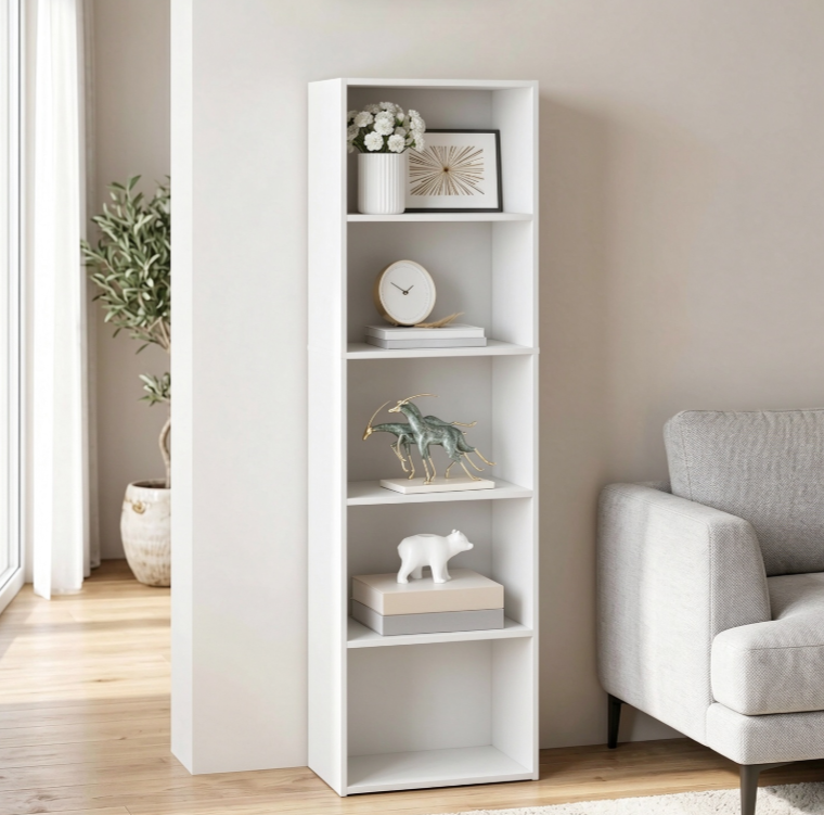 Five-Tier Open Bookshelf for Home Storage