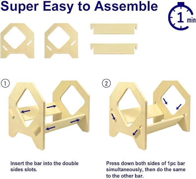 Stackable Desktop Bookshelf Organizer with Handle - Image 2