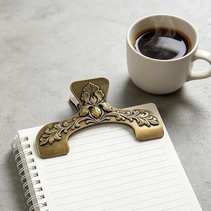Flower-Shaped Book Clip for Hands-Free Reading