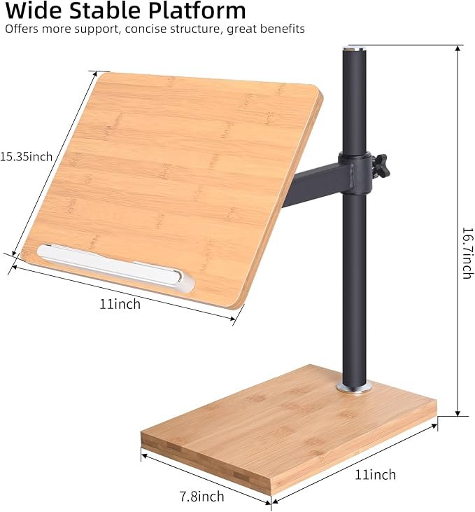 Adjustable Desktop Book Stand for Comfortable Reading - Image 2
