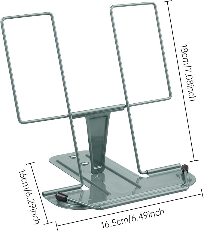 Adjustable Metal Book Holder for Books and Documents - Image 2