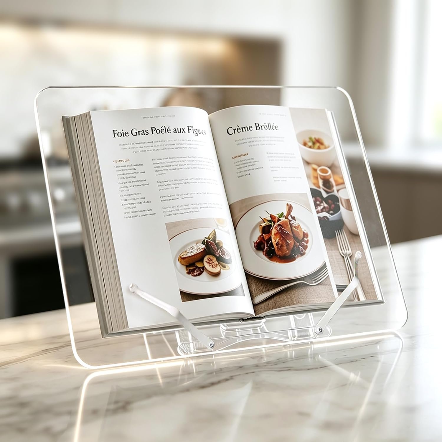 Adjustable Cookbook Stand for Kitchen Counter