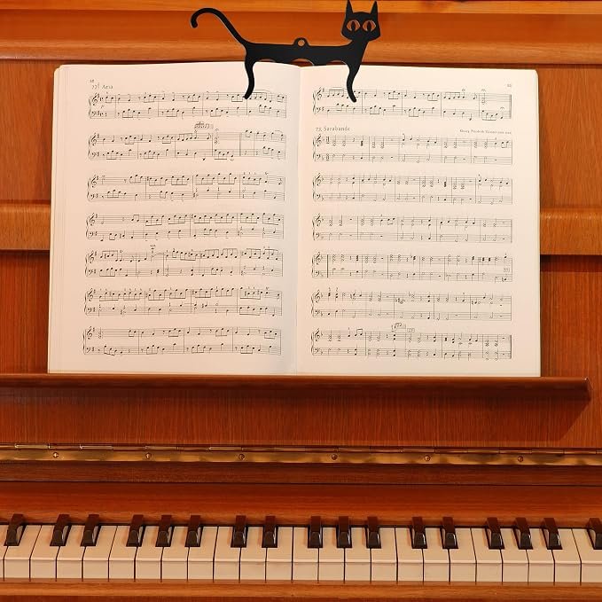 Cat-Shaped Metal Book Page Holders