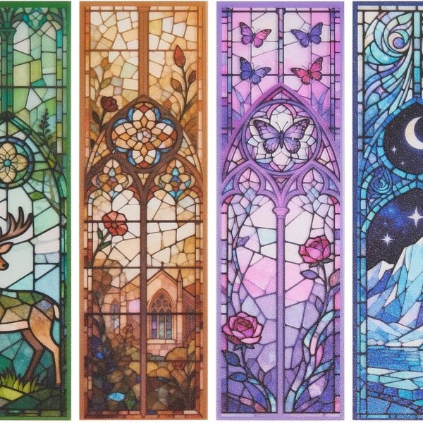 Decorative Stained Glass Style Bookmarks for Readers